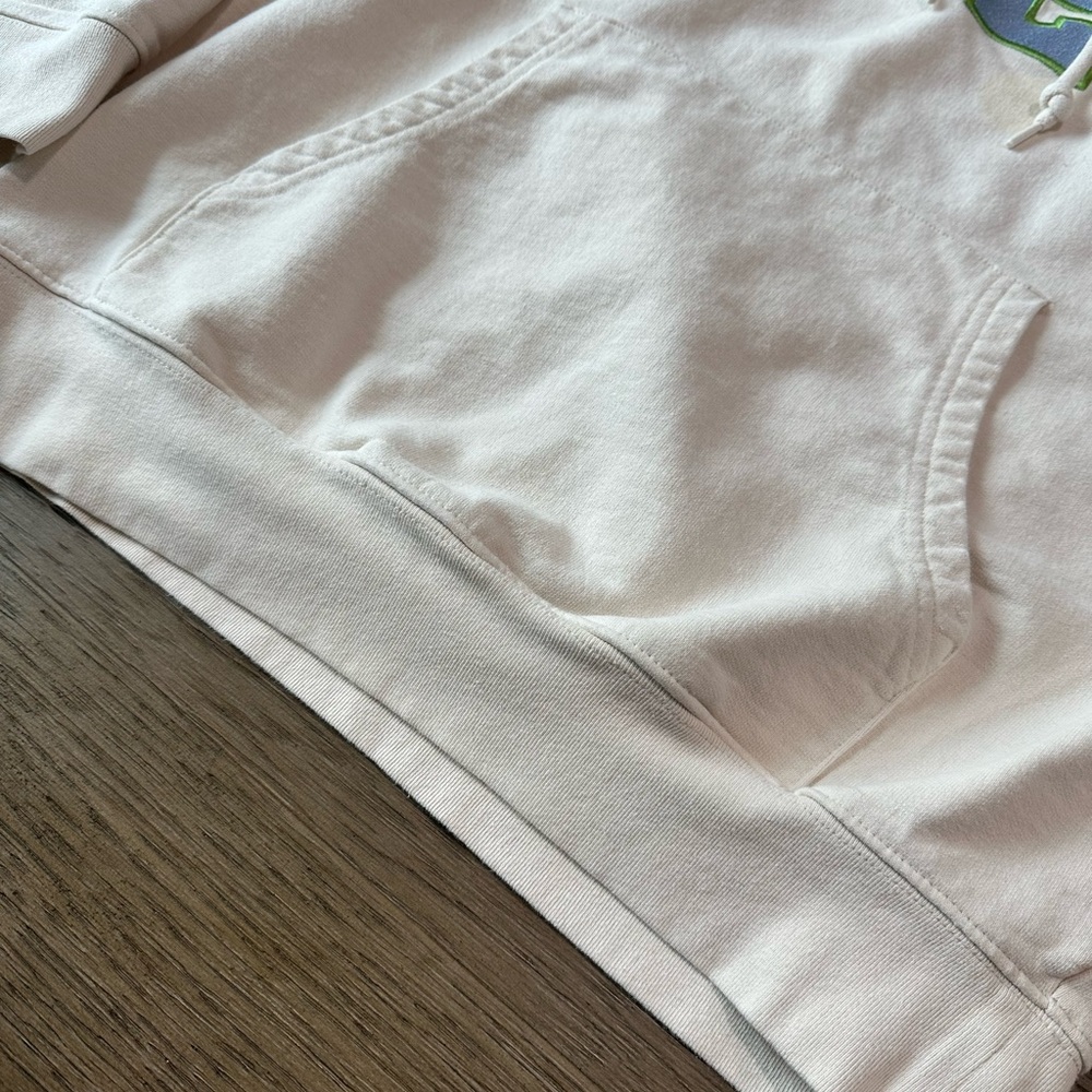 OBEY Women’s Off-White Hoodie Embroidered Size Medium - Picture 3 of 8